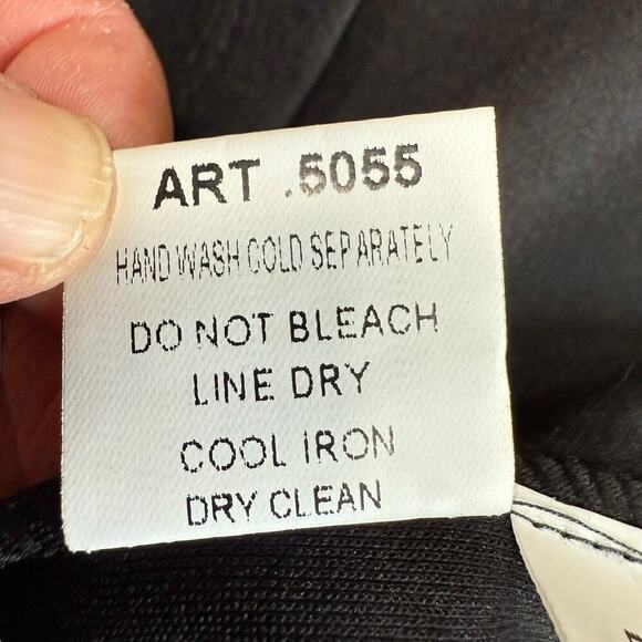 Carla Conti Dress Shift Black Made In Italy Sleeveless XL Witchy Gothic Goth - Picture 8 of 10